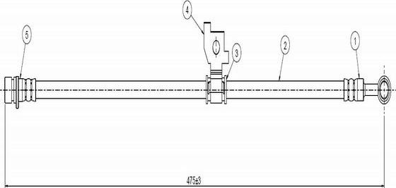 CAVO C800 248A - Спирачен маркуч vvparts.bg