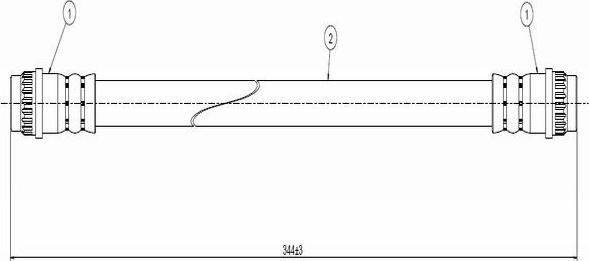 CAVO C800 258A - Спирачен маркуч vvparts.bg