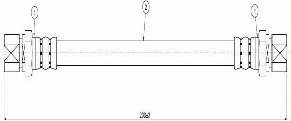 CAVO C800 257A - Спирачен маркуч vvparts.bg