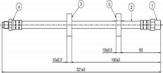 CAVO C800 264A - Спирачен маркуч vvparts.bg