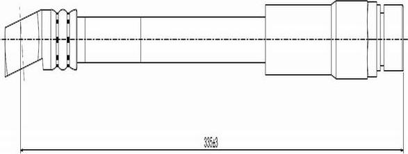 CAVO C800 260A - Спирачен маркуч vvparts.bg