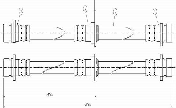 CAVO C800 267A - Спирачен маркуч vvparts.bg