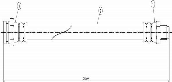 CAVO C800 219A - Спирачен маркуч vvparts.bg