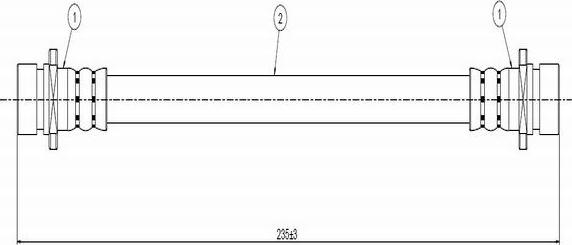 CAVO C800 282A - Спирачен маркуч vvparts.bg