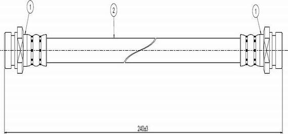 CAVO C800 238A - Спирачен маркуч vvparts.bg