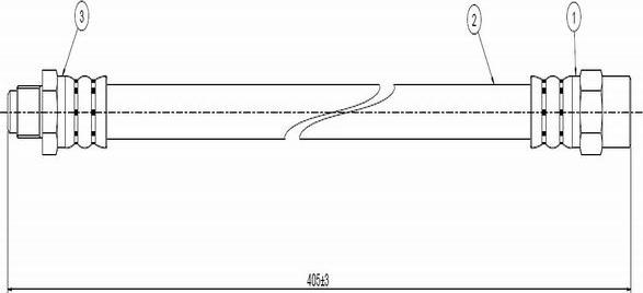 CAVO C800 276A - Спирачен маркуч vvparts.bg