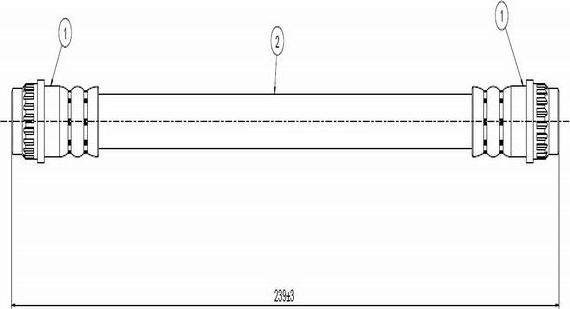 CAVO C800 273A - Спирачен маркуч vvparts.bg