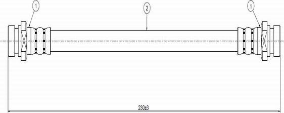 CAVO C800 742A - Спирачен маркуч vvparts.bg