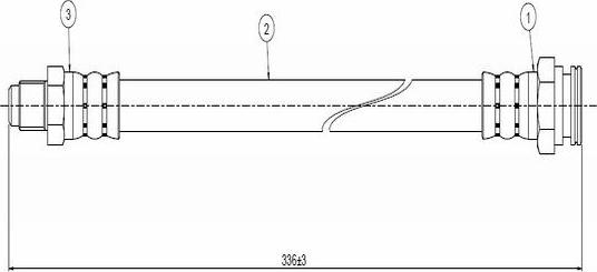 CAVO C800 755A - Спирачен маркуч vvparts.bg