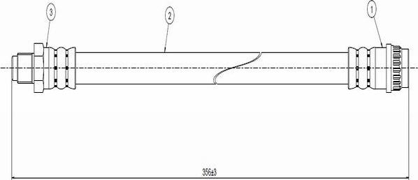 CAVO C800 709A - Спирачен маркуч vvparts.bg