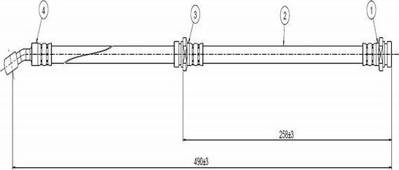 CAVO C800 707A - Спирачен маркуч vvparts.bg