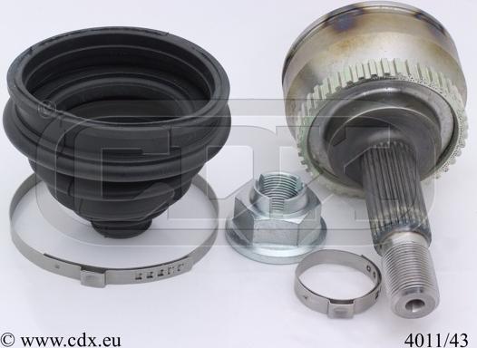 CDX 4011/43 - Каре комплект, полуоска vvparts.bg