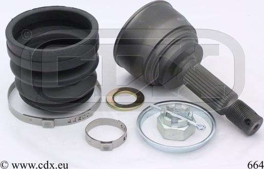 CDX 664 - Каре комплект, полуоска vvparts.bg