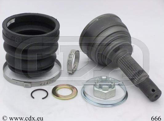 CDX 666 - Каре комплект, полуоска vvparts.bg