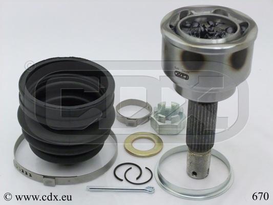 CDX 670 - Каре комплект, полуоска vvparts.bg