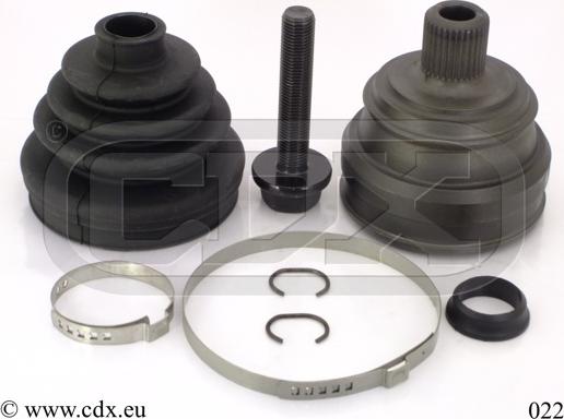 CDX 022 - Каре комплект, полуоска vvparts.bg