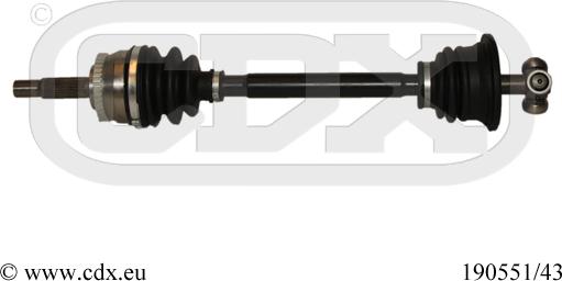 CDX 190551/43 - Полуоска vvparts.bg