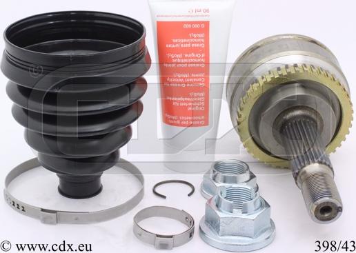 CDX 398/43 - Каре комплект, полуоска vvparts.bg