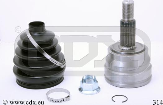 CDX 314 - Каре комплект, полуоска vvparts.bg