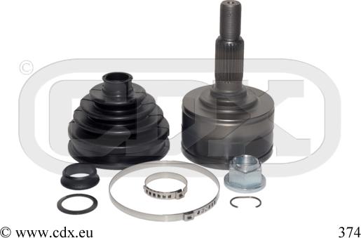 CDX 374 - Каре комплект, полуоска vvparts.bg