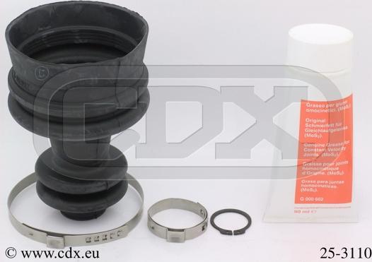 CDX 25-3110 - Маншон, полуоска vvparts.bg