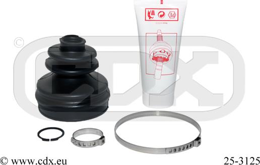 CDX 25-3125 - Маншон, полуоска vvparts.bg