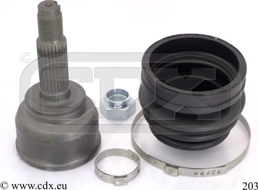 CDX 203 - Каре комплект, полуоска vvparts.bg