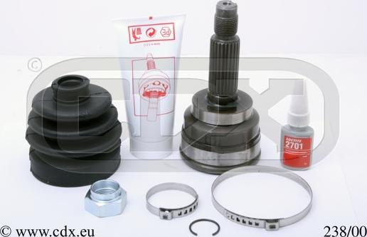 CDX 238/00 - Каре комплект, полуоска vvparts.bg