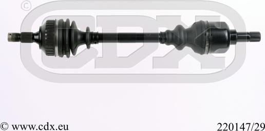 CDX 220147/29 - Полуоска vvparts.bg