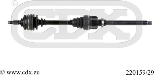 CDX 220159/29 - Полуоска vvparts.bg