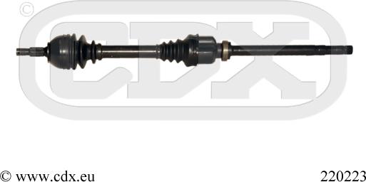 CDX 220223 - Полуоска vvparts.bg