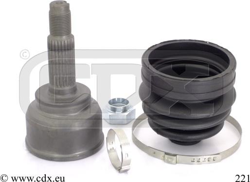 CDX 221 - Каре комплект, полуоска vvparts.bg