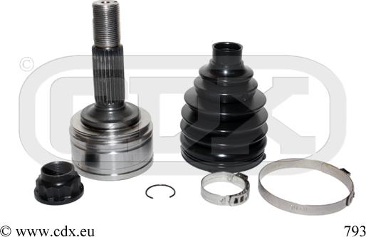 CDX 793 - Каре комплект, полуоска vvparts.bg