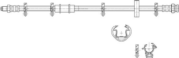 CEF 516973 - Спирачен маркуч vvparts.bg