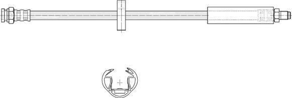 CEF 510570 - Спирачен маркуч vvparts.bg