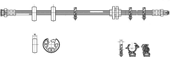 CEF 511544 - Спирачен маркуч vvparts.bg