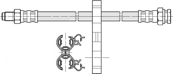 CEF 511529 - Спирачен маркуч vvparts.bg