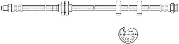 CEF 511665 - Спирачен маркуч vvparts.bg