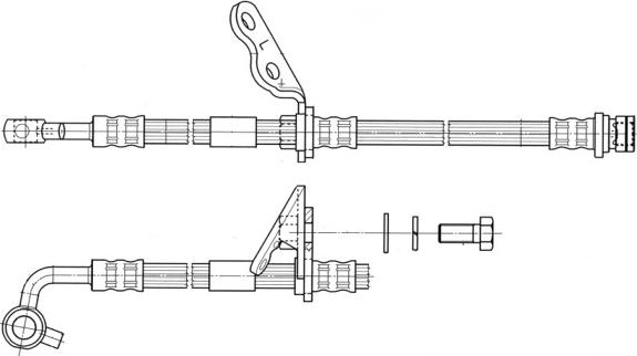 CEF 512471 - Спирачен маркуч vvparts.bg