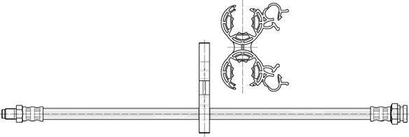 CEF 512353 - Спирачен маркуч vvparts.bg