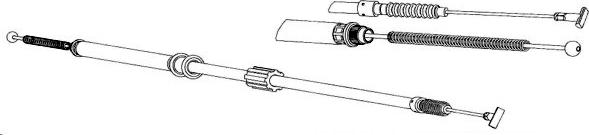 CEF AR02130 - Жило, ръчна спирачка vvparts.bg