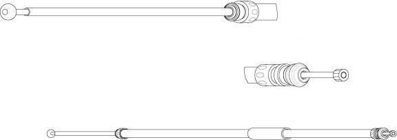 CEF BW02141 - Жило, ръчна спирачка vvparts.bg