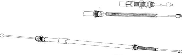 CEF CT02115 - Жило, ръчна спирачка vvparts.bg