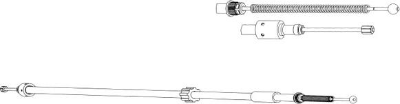 CEF CT02132 - Жило, ръчна спирачка vvparts.bg