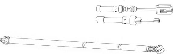 CEF CT02172 - Жило, ръчна спирачка vvparts.bg