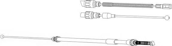 CEF DM02147 - Жило, ръчна спирачка vvparts.bg