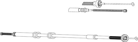 CEF FA02291 - Жило, ръчна спирачка vvparts.bg