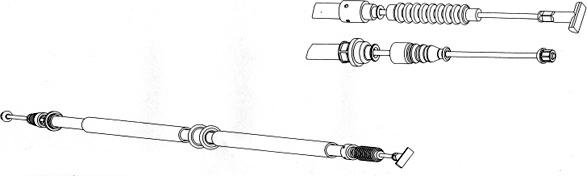 CEF FA02255 - Жило, ръчна спирачка vvparts.bg