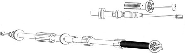 CEF FA02258 - Жило, ръчна спирачка vvparts.bg