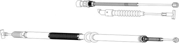 CEF FA02238 - Жило, ръчна спирачка vvparts.bg